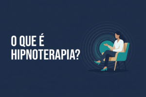 Ilustração editorial de uma conversa terapêutica com elementos que sugerem atenção focada
