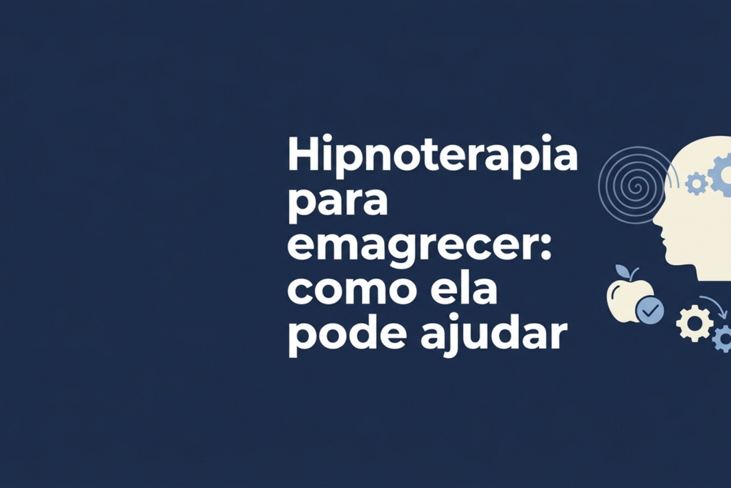 Silhueta humana ao lado de símbolos de hábitos alimentares e atenção emocional